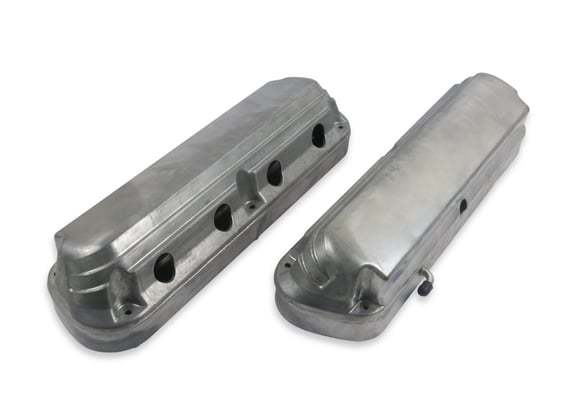 2-Piece Alm Valve Cover Set GM LS Natural Finish - 241-185