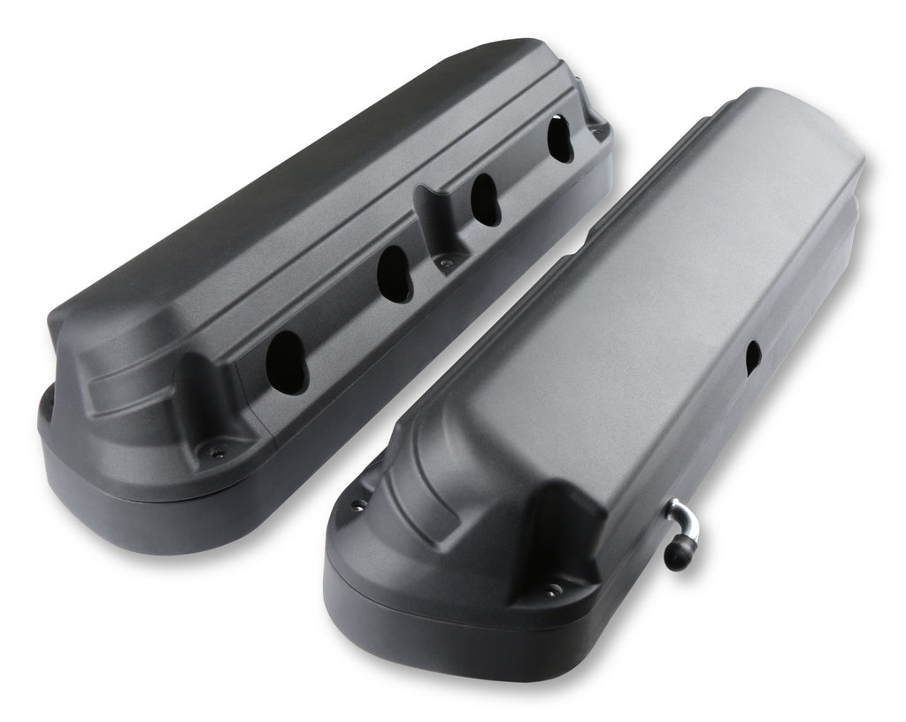 2-Piece Alm Valve Cover Set GM LS Black Finish - 241-187