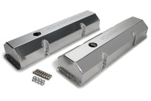 Load image into Gallery viewer, Holley Billet Rail Fab. Alm Valve Covers  w/Oil Cap 241-287