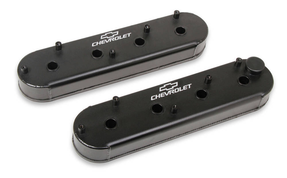 LS Billet Rail Fab. Alm Valve Covers  w/Oil Cap - 241-294