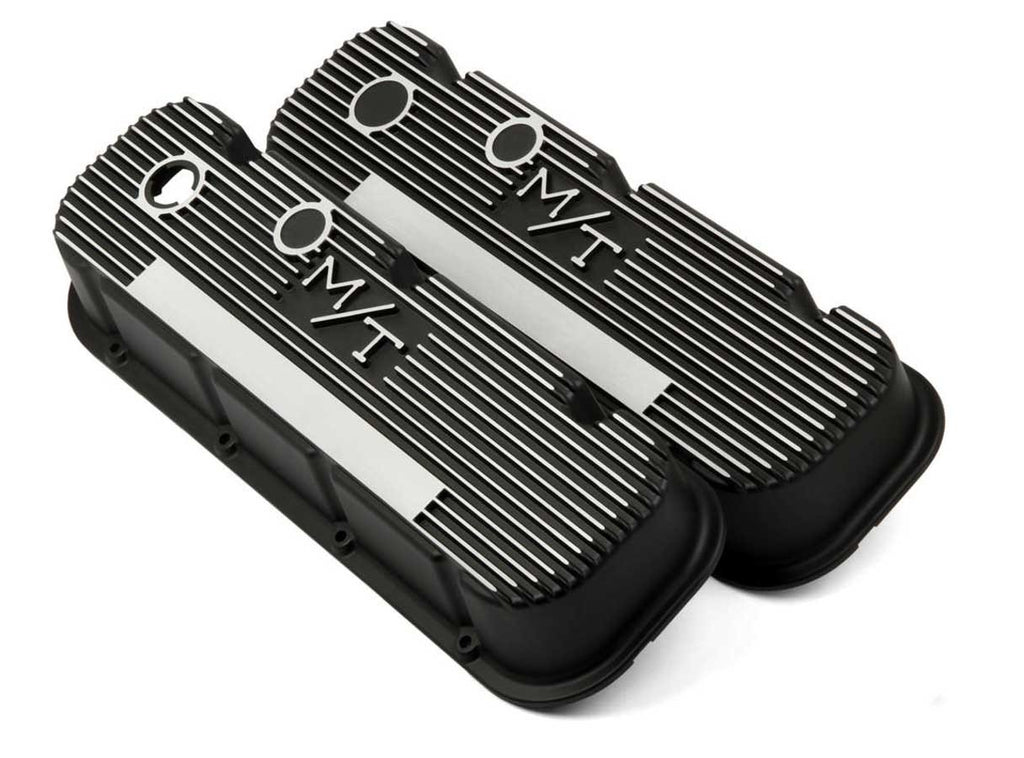 BBC M/T Valve Cover Set - Black Krinkle - 241-85