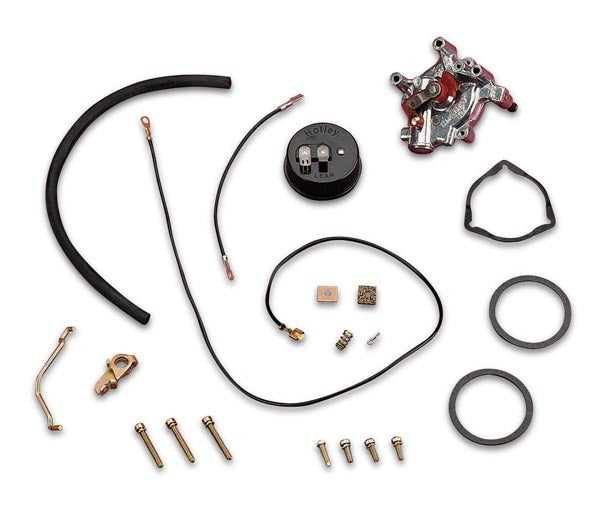 Electric Choke Conversion Kit Shiny Finish w/Internal Vacuum Source 45-223S
