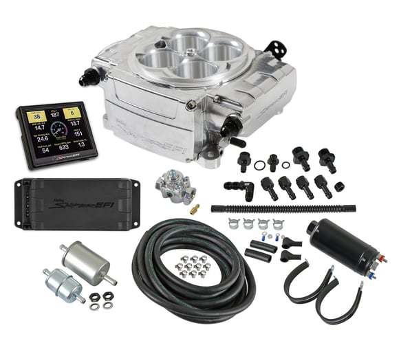 Holley Sniper 2 EFI Master Kit Polished  w/PDM 550-510-3PK
