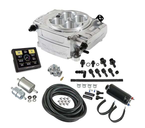 Holley Sniper 2 EFI Master Kit Polished wo/PDM 550-510-3XK