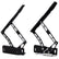 CVF Racing Black Diamond billet hood hinges for 1967 to 1969 Chevrolet Camaro, part BD-HOOD-HINGE-KIT-69C-SS