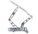 CVF Racing Polished or C3 Ceramic Clear Coat billet hood hinges for 1973 to 1980 Chevrolet C10 trucks, part HOOD-HINGE-KIT-80CK-SL-SS