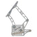 CVF Racing Polished or C3 Ceramic Clear Coat hood hinges for 1964-1/2 to 1966 Ford Mustang, HOOD-HINGE-KIT-66M-SS