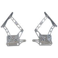 CVF Racing Polished or C3 Ceramic Clear Coat hood hinges for 1964-1/2 to 1966 Ford Mustang, HOOD-HINGE-KIT-66M-SS