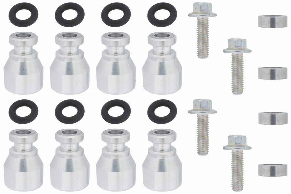 ICT Billet Fuel Injector Spacer Set of 8 Truck Intake Manif 551287-LS-036