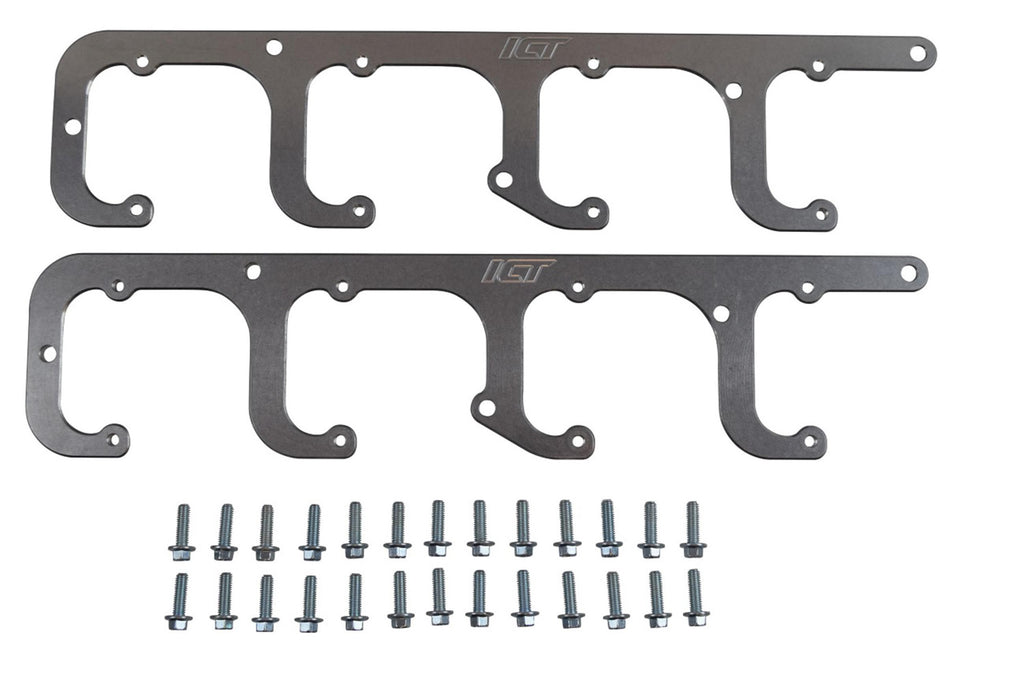 ICT Billet 5.3L LS Square Coil Brac kets Valve Cover Truck 551654