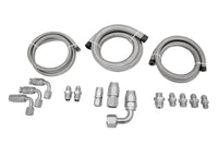 CVF Racing stainless remote reservoir power steering line kit for GM Type II pumps, PS-LINE-KIT-REM