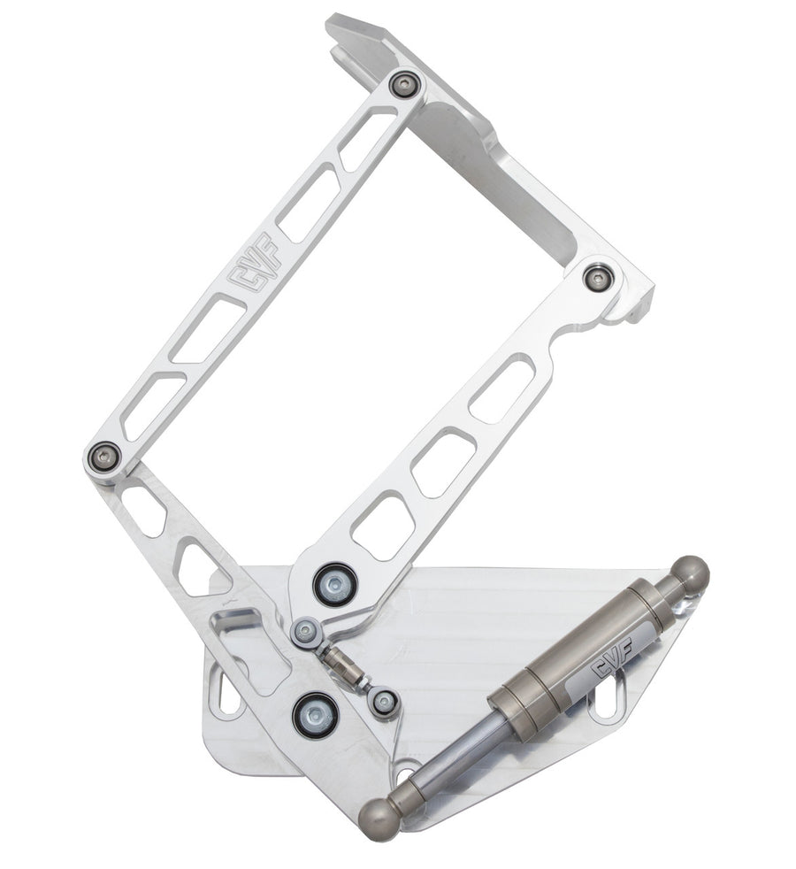CVF Racing Polished or C3 Ceramic Clear Coat hood hinges for 1978 to 1979 Ford Bronco, HOOD-HINGE-KIT-79FB-SS