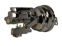 Leed Brakes 8 inch dual power booster, 1-1/8 inch bore flat top master disc/disc (Chrome) 2N6B4