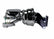 Leed Brakes 8 inch dual power booster, 1-1/8 inch bore flat top master disc/disc (Chrome) 796B4