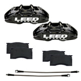 Leed Brakes 64-67 Mustang Brake Caliper/Pad Kit Black BCC0005