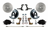 Leed Brakes Spindle Kit with Drilled Rotors  and Black Powder Coated Calipers BFC1002SMX