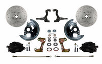 Leed Brakes Spindle Kit with Drilled Rotors  and Black Powder Coated Calipers BFC1002SMX