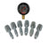 Leed Brakes Brake pressure gauge with adapter fittings BPG001