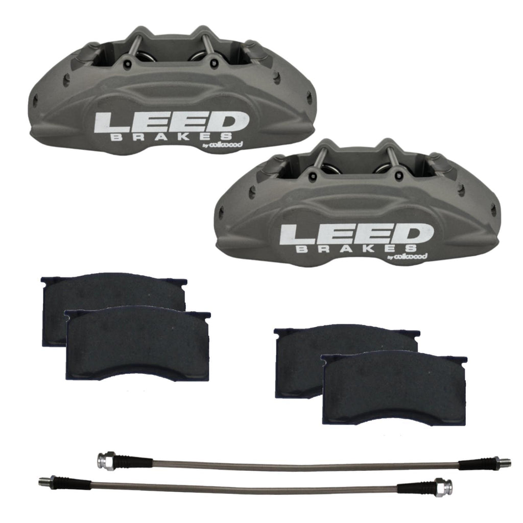Leed Brakes 64-67 Mustang Brake Caliper/Pad Kit Anodized CC0005