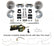 Leed Brakes Power Front Kit with Plain Rotors Zinc Plated Calipers and Pre-Bent Line Kit FC0001-H405ALK