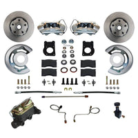 Leed Brakes Manual Front Kit with Plain Rotors and Zinc Plated Calipers FC0002-405