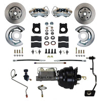 Leed Brakes Power Front Kit with Plain Rotors and Zinc Plated Calipers FC0002-X405M