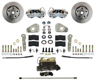 Leed Brakes Power Front Kit with Plain Rotors and Zinc Plated Calipers FC0025-405P