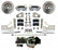 Leed Brakes Power Front Kit with Plain Rotors and Zinc Plated Calipers FC0025-Y307
