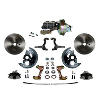 Leed Brakes Power Front Kit with Plain Rotors and Zinc Plated Calipers FC1002-E1A1