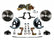 Leed Brakes Power Front Kit with Plain Rotors and Zinc Plated Calipers FC1002-M1A1