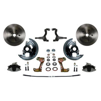 Leed Brakes Spindle Kit with Plain Rotors and Zinc Plated Calipers FC1002SM
