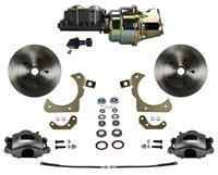 Leed Brakes Power Front Kit with Plain Rotors and Zinc Plated Calipers FC1010-K105
