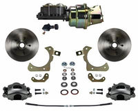 Leed Brakes Power Front Kit with Plain Rotors and Zinc Plated Calipers FC1011-K105