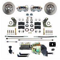 Leed Brakes Power Front Kit with Plain Rotors and Zinc Plated Calipers FC2003-8405