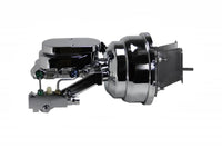 Leed Brakes 8 inch dual power booster, 1-1/8 inch bore flat top master disc/disc (Chrome) H96B4