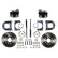 Leed Brakes Rear Disc Brake Kit  with Plain Rotors and Zinc Plated Calipers RC0001