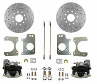 Leed Brakes Rear Disc Brake Kit  with Drilled Rotors and Zinc Plated Calipers RC1008X