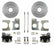 Leed Brakes Rear Disc Brake Kit  with Drilled Rotors and Zinc Plated Calipers RC1008X