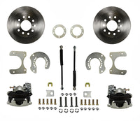 Leed Brakes Rear Disc Brake Kit  with Plain Rotors and Zinc Plated Calipers RC2001