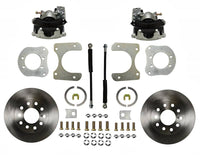 Leed Brakes Rear Disc Brake Kit  with Plain Rotors and Zinc Plated Calipers RC3001