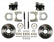 Leed Brakes Rear Disc Brake Kit  with Plain Rotors and Zinc Plated Calipers RC3001