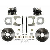 Leed Brakes Rear Disc Brake Kit  with Plain Rotors and Zinc Plated Calipers RC4001