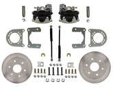 Leed Brakes Rear Disc Brake Kit  with Plain Rotors and Zinc Plated Calipers RC6001