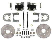 Leed Brakes Rear Disc Brake Kit  with Plain Rotors and Zinc Plated Calipers RC6001