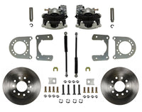 Leed Brakes Rear Disc Brake Kit  with Plain Rotors and Zinc Plated Calipers RC6002