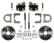 Leed Brakes Rear Disc Brake Kit  with Plain Rotors and Zinc Plated Calipers RC6002