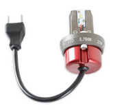LED F-Light Bulb-High Beam Replacement Modern White(5700K) 5.75 Inch Round Standard H4 Wiring High Beam Only 3 Pin Sold Individually RetroBright
