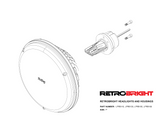 LED Forward Facing Light Classic White (3000K) 7 Inch Round Modern-Tech Upgrade For Old-School Sealed Beam Headlight Systems Sold Individually RetroBright