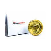 LED Forward Light Yellow Lens Housing Only 5.75 Inch Round Modern-Tech Upgrade For Old-School Sealed Beam Headlight Systems Bulb Sold Separately RetroBright