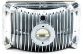 LED F-Light Clear Lens Housing Only  Sold Individually 4 Inch x 6 Inch Rectangle Modern-Tech Upgrade For Old-School Sealed Beam Headlight Systems Bulb Sold Separately RetroBright